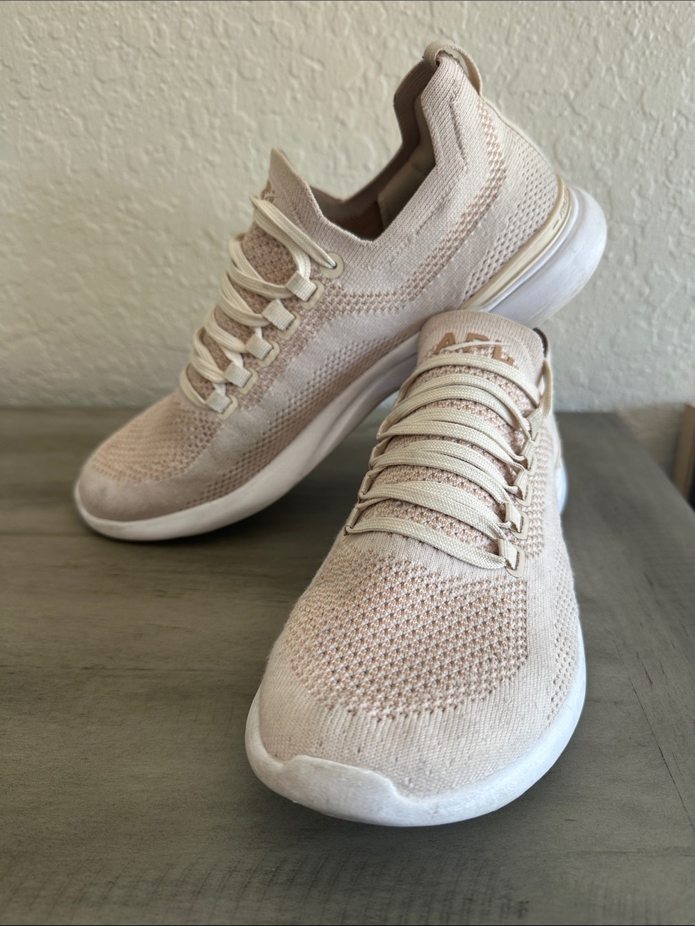 APL Techloom Breeze Women's 9.5 Lightweight Knit Sneakers - Blush